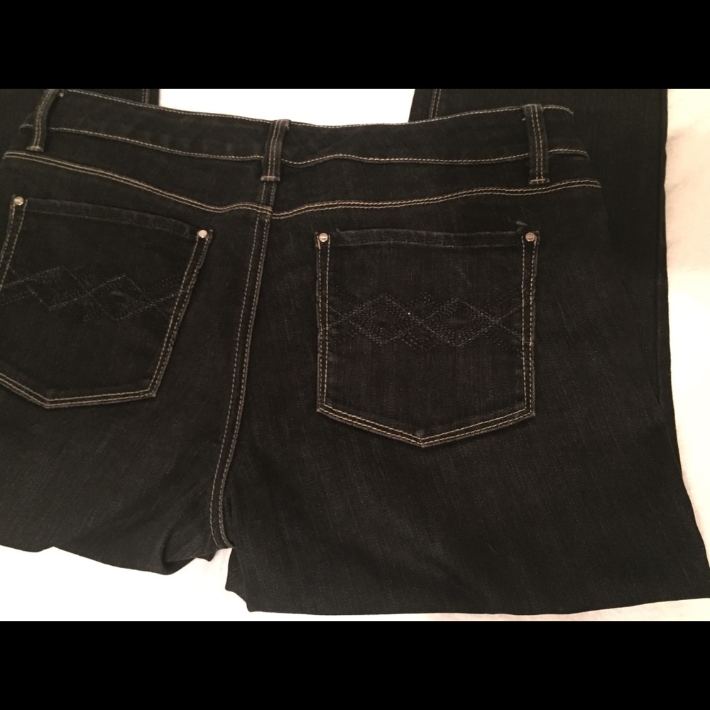 WHBM Black Crop Jeans size 8 - Picture 4 of 5